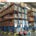 metal double-deep pallet rack for warehouse storage